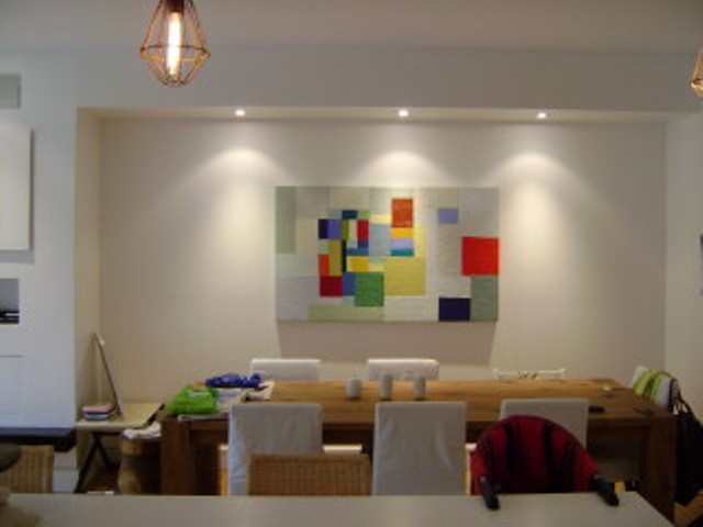 our painters painting a modern dining room in toronto